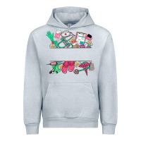 Heather Grey custom name nurse Urban Hoodie - NancyCooperArtShop