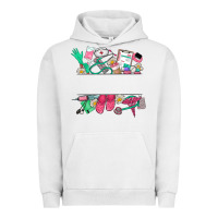Pigment Lunar Rock custom name nurse Urban Hoodie - NancyCooperArtShop