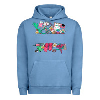 Pigment Pebble Blue custom name nurse Urban Hoodie - NancyCooperArtShop