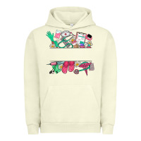 Pigment Pistachio custom name nurse Urban Hoodie - NancyCooperArtShop