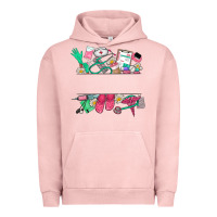 Pigment Salmon custom name nurse Urban Hoodie - NancyCooperArtShop