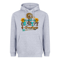Heather Grey raised on country and sunshine Heavyweight Hoodie - AdoDesignShop