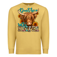 Antique Gold don't be a salty heifer long haired cow Premium Sweatshirt - Jasminsmagicworld