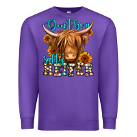 Purple don't be a salty heifer long haired cow Premium Sweatshirt - Jasminsmagicworld