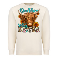 Sandshell don't be a salty heifer long haired cow Premium Sweatshirt - Jasminsmagicworld