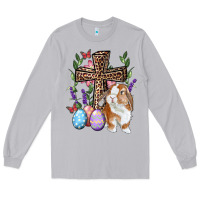 Moon Dust Easter bunny and floral cross Long Sleeve Tee - RanaPortraitStore
