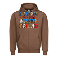 Chestnut diamonds are a girl's best friend baseball Zipper Hoodie - Zillion Design Studio