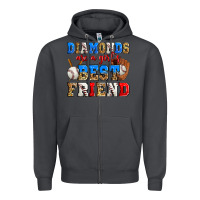 Smoke diamonds are a girl's best friend baseball Zipper Hoodie - Zillion Design Studio