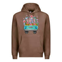 Chestnut truck with flowers Premium Hoodie - MaliasSmallBusiness