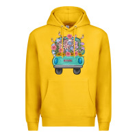 Lemon truck with flowers Premium Hoodie - MaliasSmallBusiness