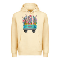 Pina Colada truck with flowers Premium Hoodie - MaliasSmallBusiness