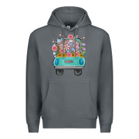 Rock truck with flowers Premium Hoodie - MaliasSmallBusiness