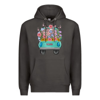 Smoke truck with flowers Premium Hoodie - MaliasSmallBusiness