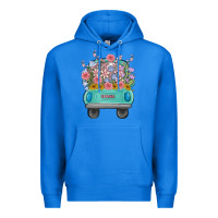True Royal truck with flowers Premium Hoodie - MaliasSmallBusiness
