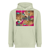 Matcha pink glitter leopard sunflower gemstone Heavyweight Hoodie - JahusDesignShop