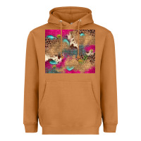 Meerkat pink glitter leopard sunflower gemstone Heavyweight Hoodie - JahusDesignShop