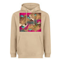 Mushroom pink glitter leopard sunflower gemstone Heavyweight Hoodie - JahusDesignShop