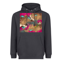 Smoke pink glitter leopard sunflower gemstone Heavyweight Hoodie - JahusDesignShop