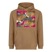 Toasted Coconut pink glitter leopard sunflower gemstone Heavyweight Hoodie - JahusDesignShop