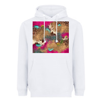White pink glitter leopard sunflower gemstone Heavyweight Hoodie - JahusDesignShop