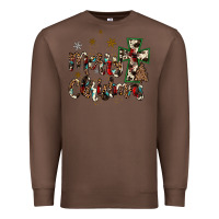 Chestnut merry christmas wood slice ornament Premium Sweatshirt - JahusDesignShop