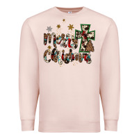 Pale Pink merry christmas wood slice ornament Premium Sweatshirt - JahusDesignShop