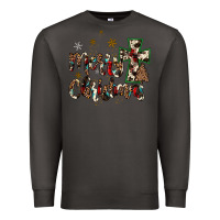 Smoke merry christmas wood slice ornament Premium Sweatshirt - JahusDesignShop