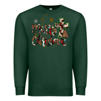 Sports Green merry christmas wood slice ornament Premium Sweatshirt - JahusDesignShop