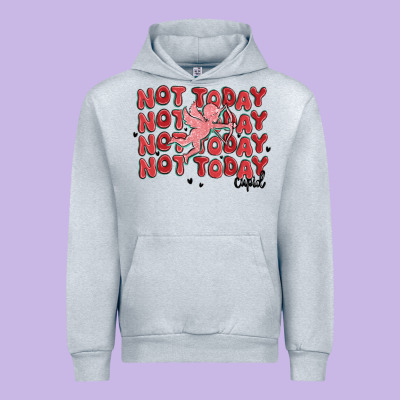 Not Today Cupid Urban Hoodie Designed By Maliassmallbusiness