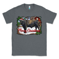 Charcoal Heather merry christmas black angus bull and farm Classic Tee - RanaPortraitStore