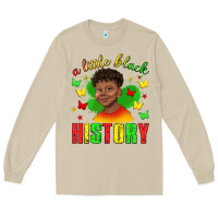 Mushroom a little black history with boy juneteenth Long Sleeve Tee - texasbilliewilder