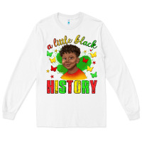 White a little black history with boy juneteenth Long Sleeve Tee - texasbilliewilder
