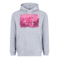Heather Grey pink glitter background Heavyweight Hoodie - JahusDesignShop