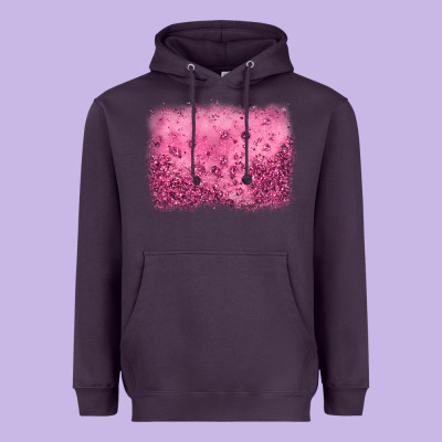 Pink Glitter Background Heavyweight Hoodie Designed By Jahusdesignshop