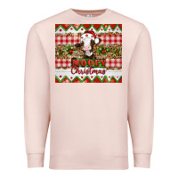 Pale Pink Moooey christmas Premium Sweatshirt - Artiststas