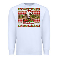 White Moooey christmas Premium Sweatshirt - Artiststas