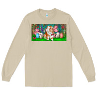 Mushroom Spring Easter Bunny Long Sleeve Tee - RanaPortraitStore