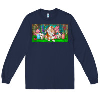Navy Spring Easter Bunny Long Sleeve Tee - RanaPortraitStore