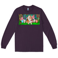 Plum Spring Easter Bunny Long Sleeve Tee - RanaPortraitStore