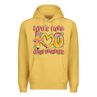 Antique Gold little miss 100 days smarter Premium Hoodie - MaliasSmallBusiness
