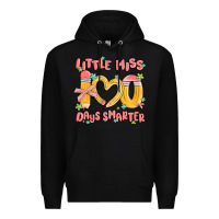 Black little miss 100 days smarter Premium Hoodie - MaliasSmallBusiness