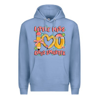Colony Blue little miss 100 days smarter Premium Hoodie - MaliasSmallBusiness
