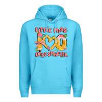 Ocean Blue little miss 100 days smarter Premium Hoodie - MaliasSmallBusiness