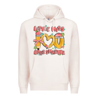 Pale Pink little miss 100 days smarter Premium Hoodie - MaliasSmallBusiness
