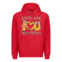 Red little miss 100 days smarter Premium Hoodie - MaliasSmallBusiness