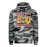 Slate Camo little miss 100 days smarter Premium Hoodie - MaliasSmallBusiness
