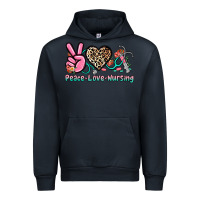 Navy peace love nursing Urban Hoodie - NancyCooperArtShop