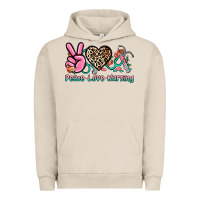 Pigment French Oak peace love nursing Urban Hoodie - NancyCooperArtShop