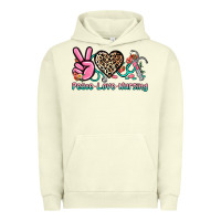 Pigment Pistachio peace love nursing Urban Hoodie - NancyCooperArtShop
