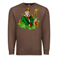 Chestnut st patricks and horseshoes with shamrocks Premium Sweatshirt - AdoDesignShop
